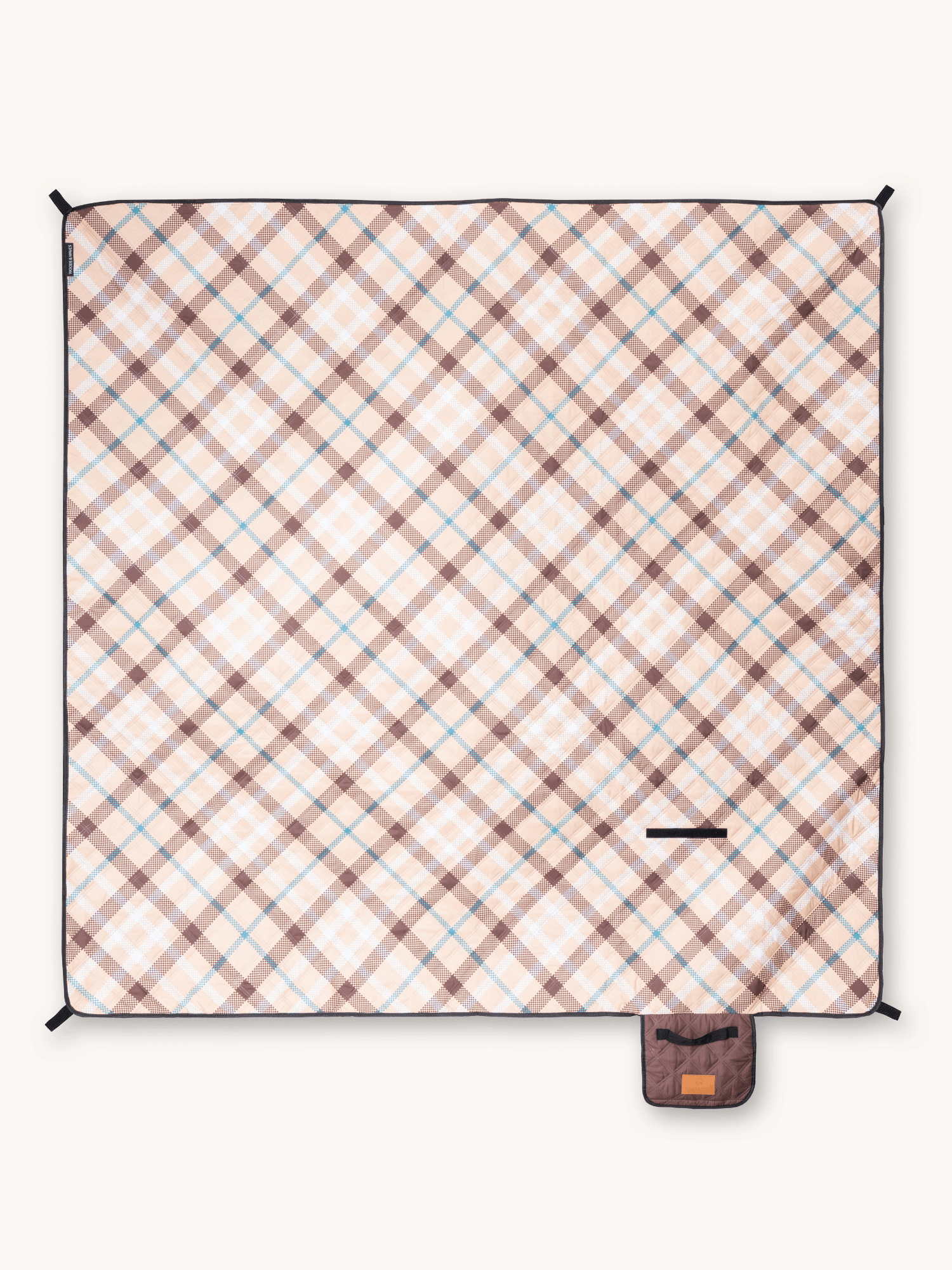 Golden Fields - Manta de picnic y playa (aislada) 200 x 200 cm - XXL Manta de picnic de PET reciclado - impermeable y cálida