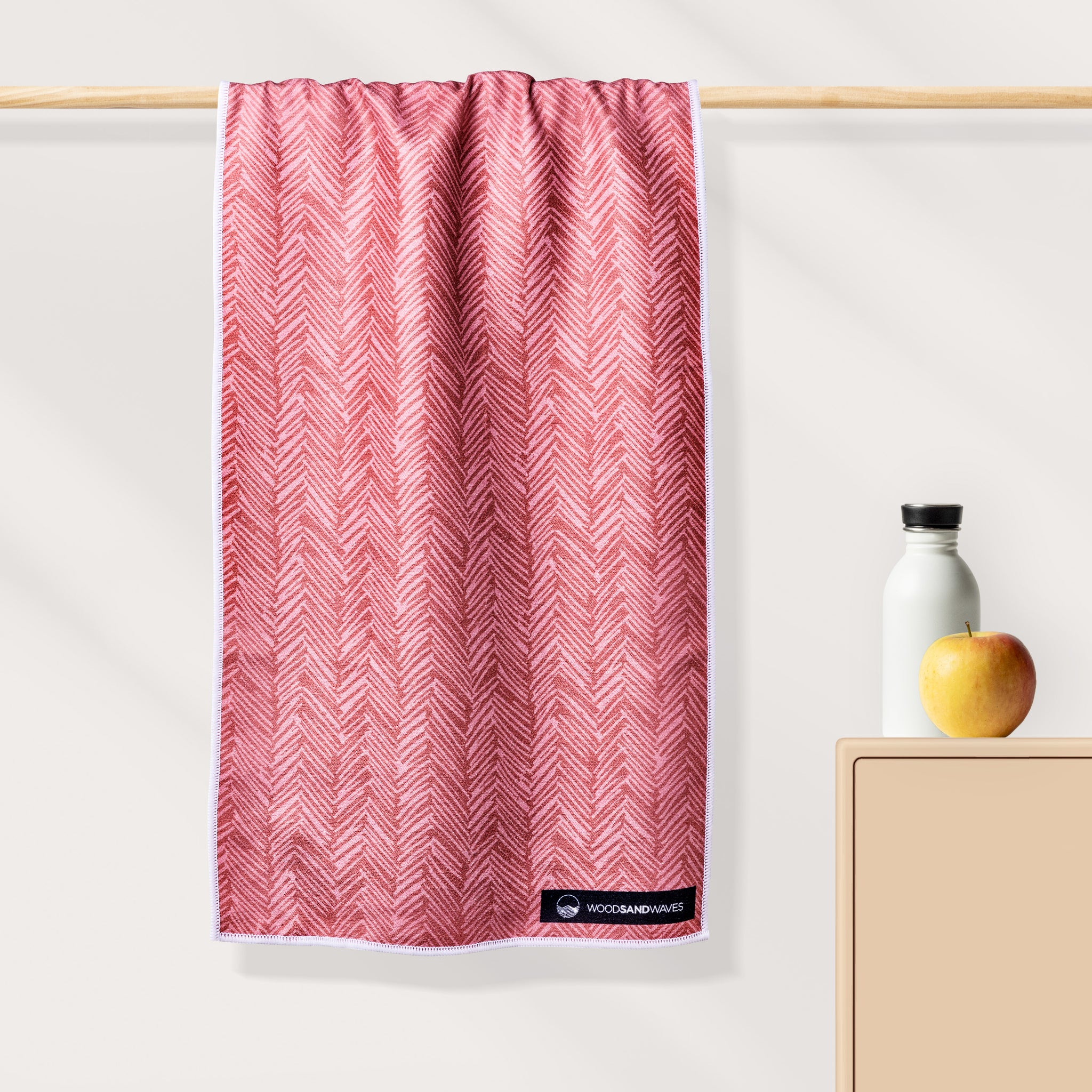 Spring Brush - Ultra-leichtes Outdoor-und Wanderhandtuch  - 80cm x 40cm - WOODSANDWAVES