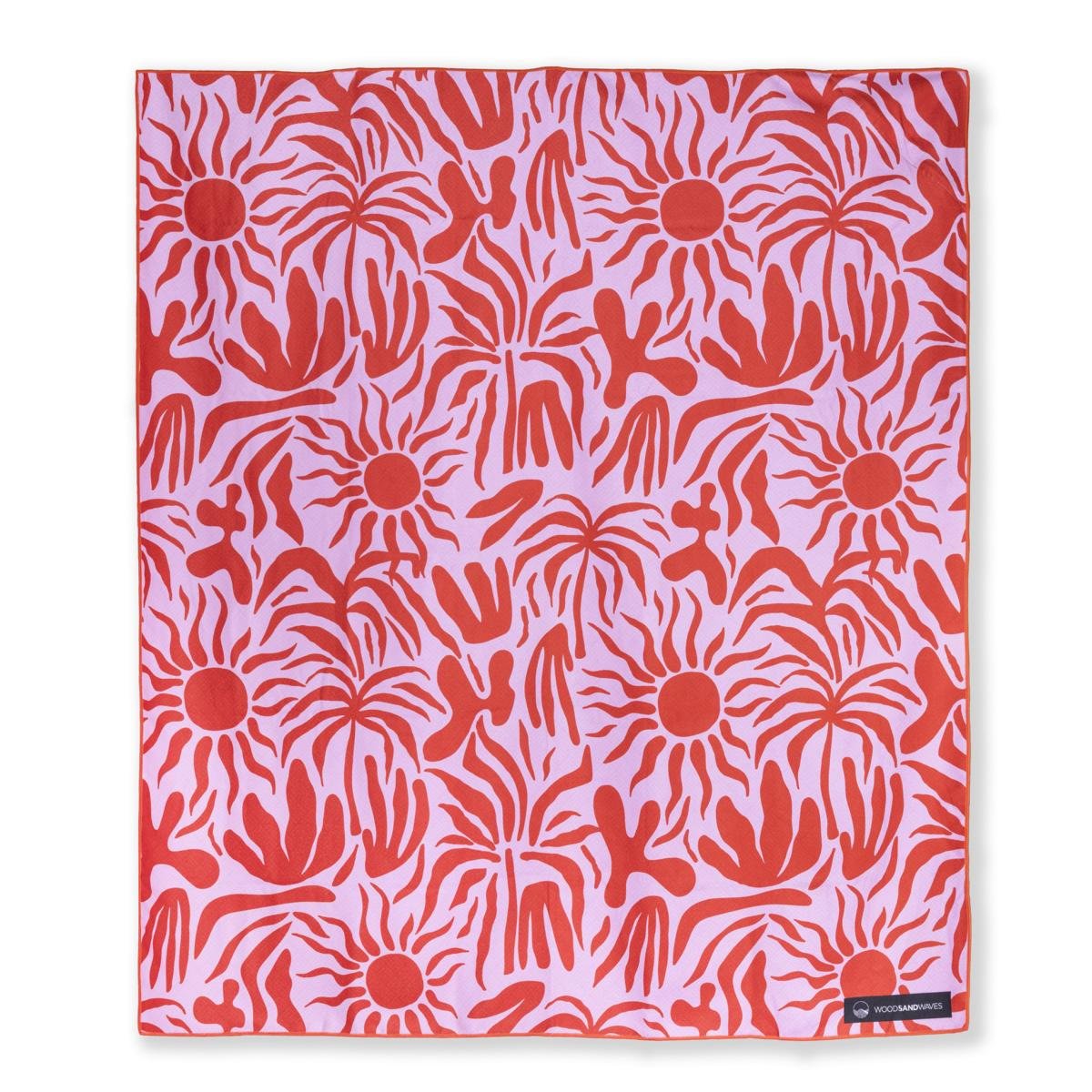 Burning Sun - Stranddecke XXL - leicht, kompakt & sandabweisend - woodsandwaves.co