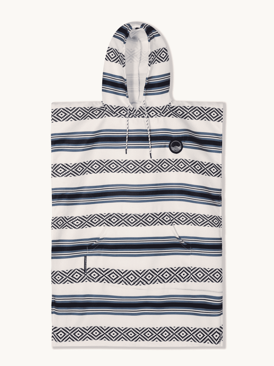 Surf - Poncho - für Frauen & Männer - aus schnelltrocknender und leichter Mikrofaser - Nomad Teal - woodsandwaves.co